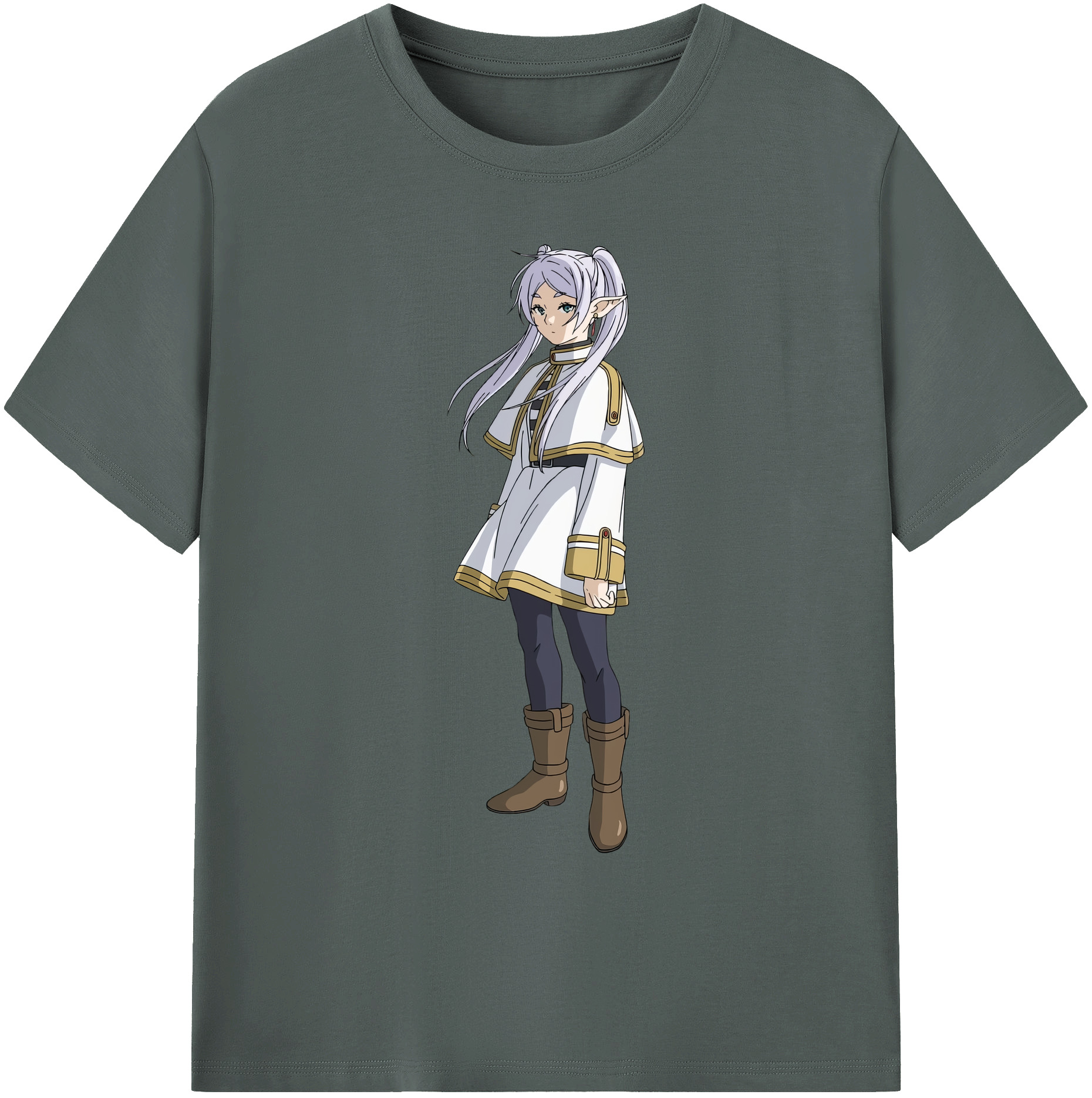 （画像用） 葬送のフリーレン Frieren 綿100％ メンズ半袖Tシャツ｜肌触りやわらか＆通気性